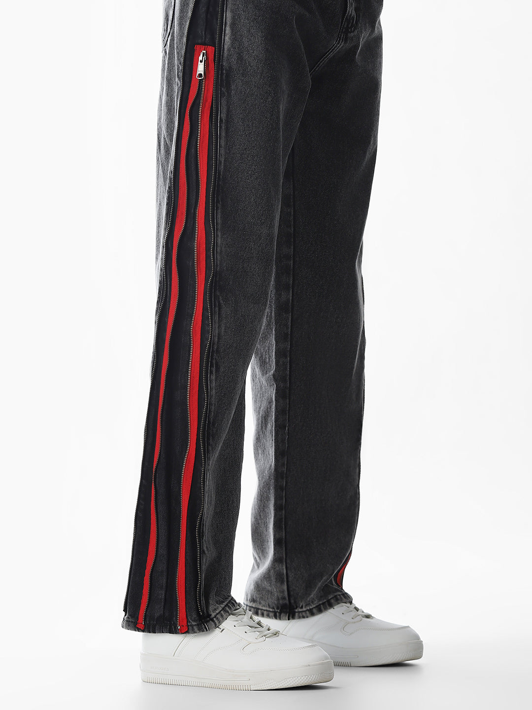 Black High Rise Dario Loose Fit Jeans