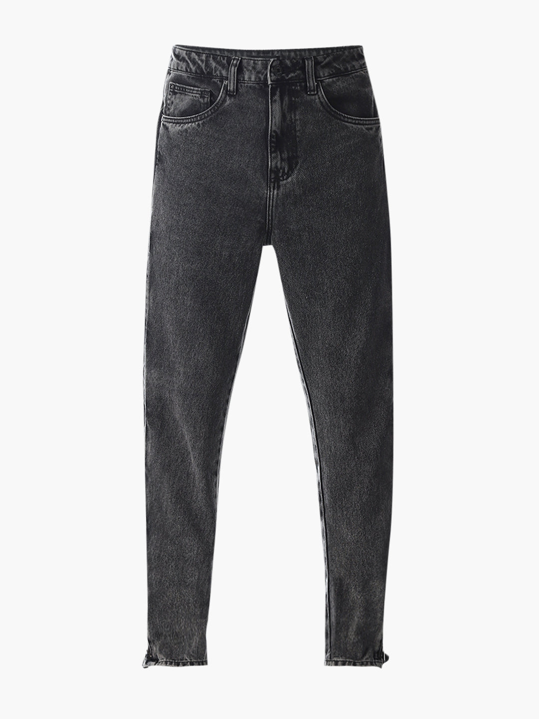 Black High Rise Dario Loose Fit Jeans