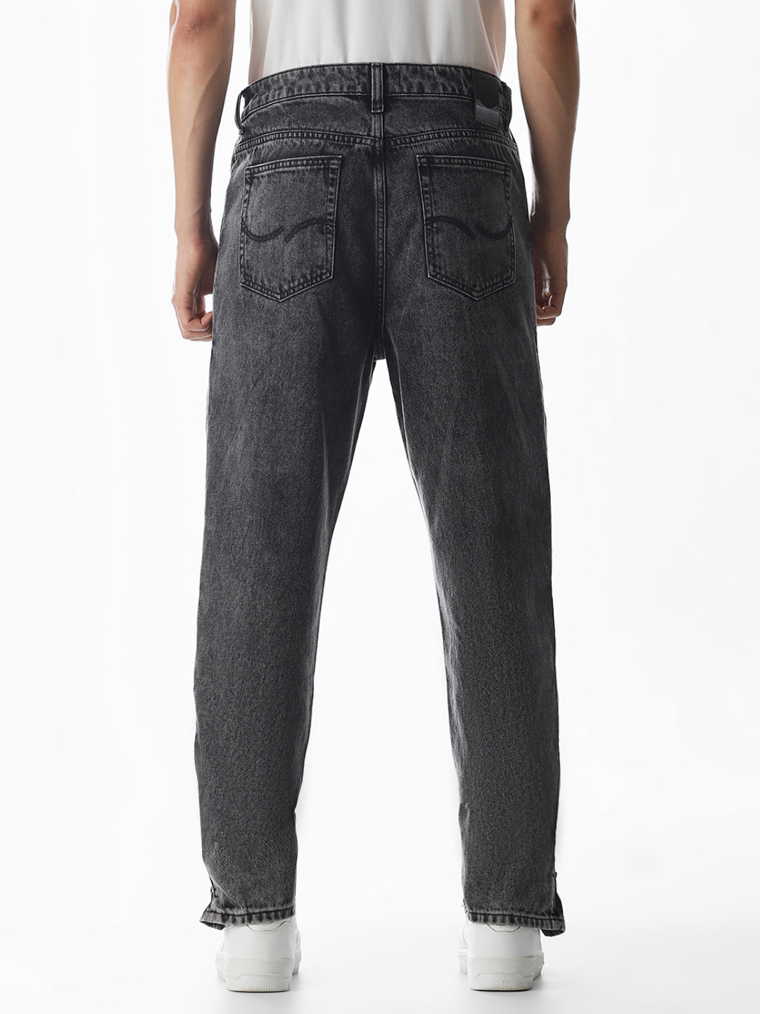 Black High Rise Dario Loose Fit Jeans