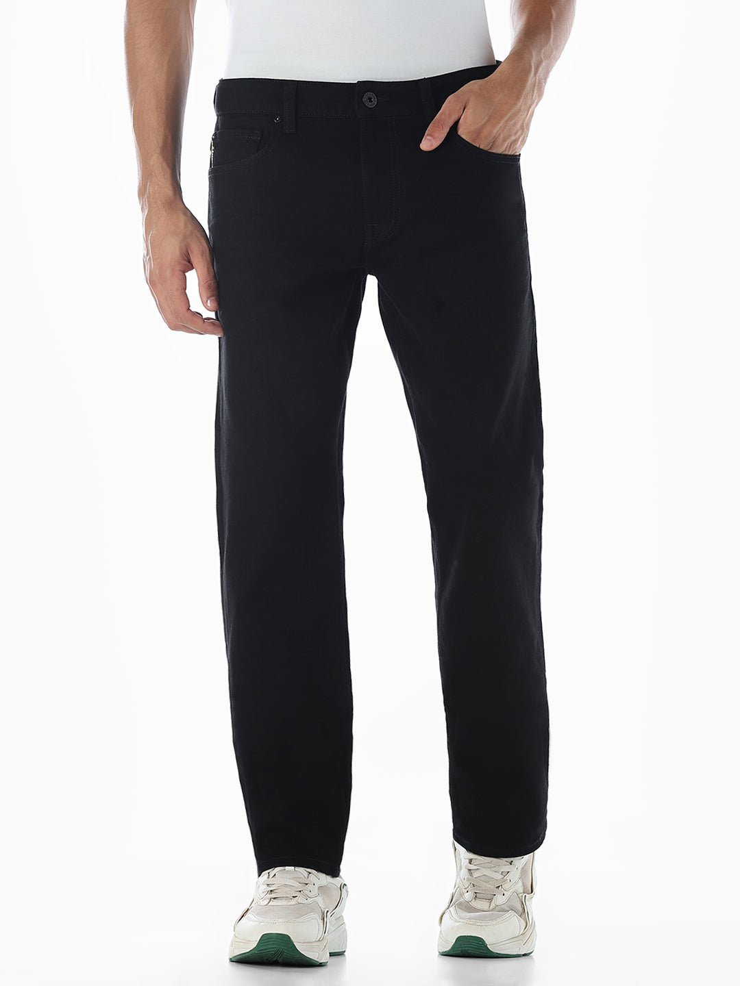 Clark Regular Fit Selvedge Jeans - Black