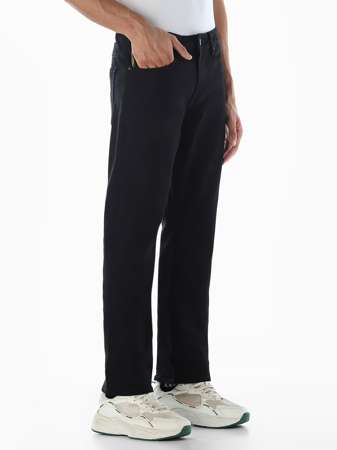 Clark Regular Fit Selvedge Jeans - Black