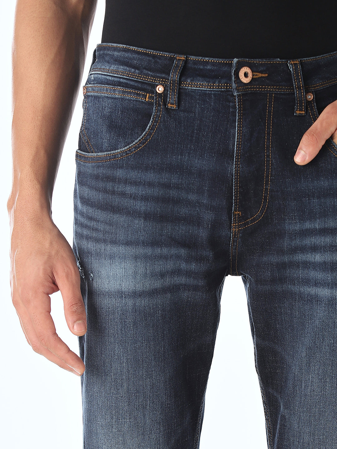 Dark Blue Cliff Bootcut Jeans