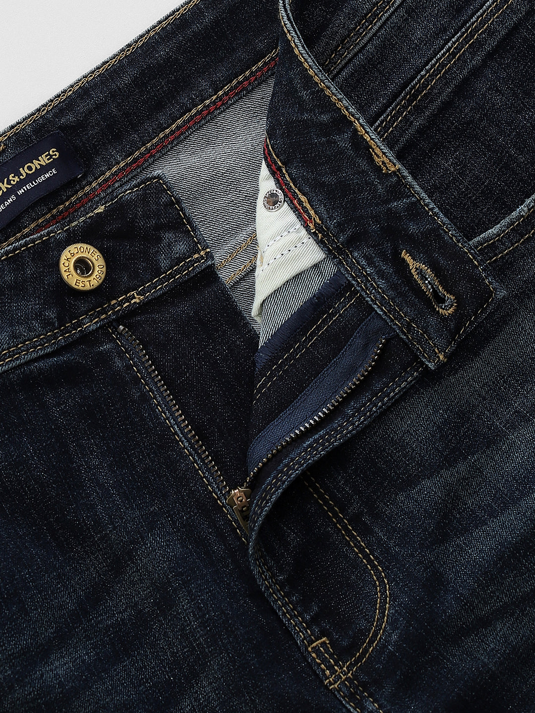 Mildly Distressed Cliff Bootcut Jeans