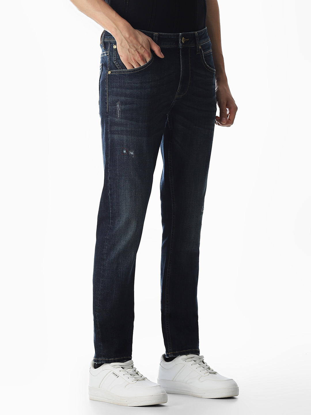 Mildly Distressed Glenn Slim Fit Jeans
