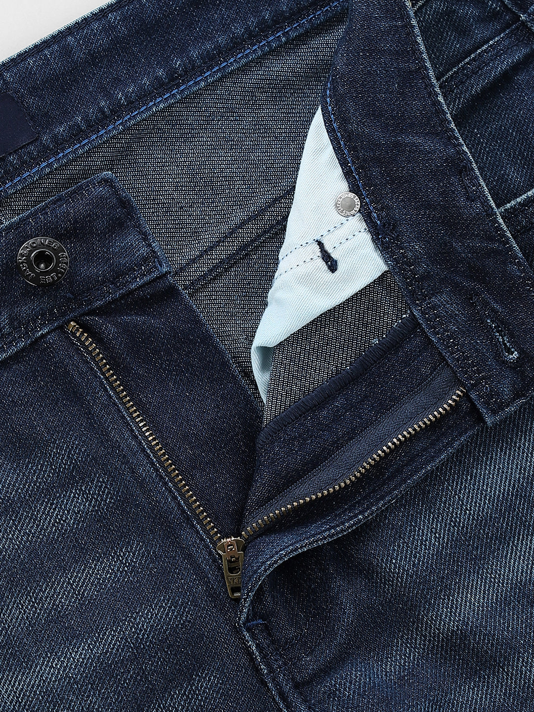 Clark Knitted Regular Fit Jeans - Blue