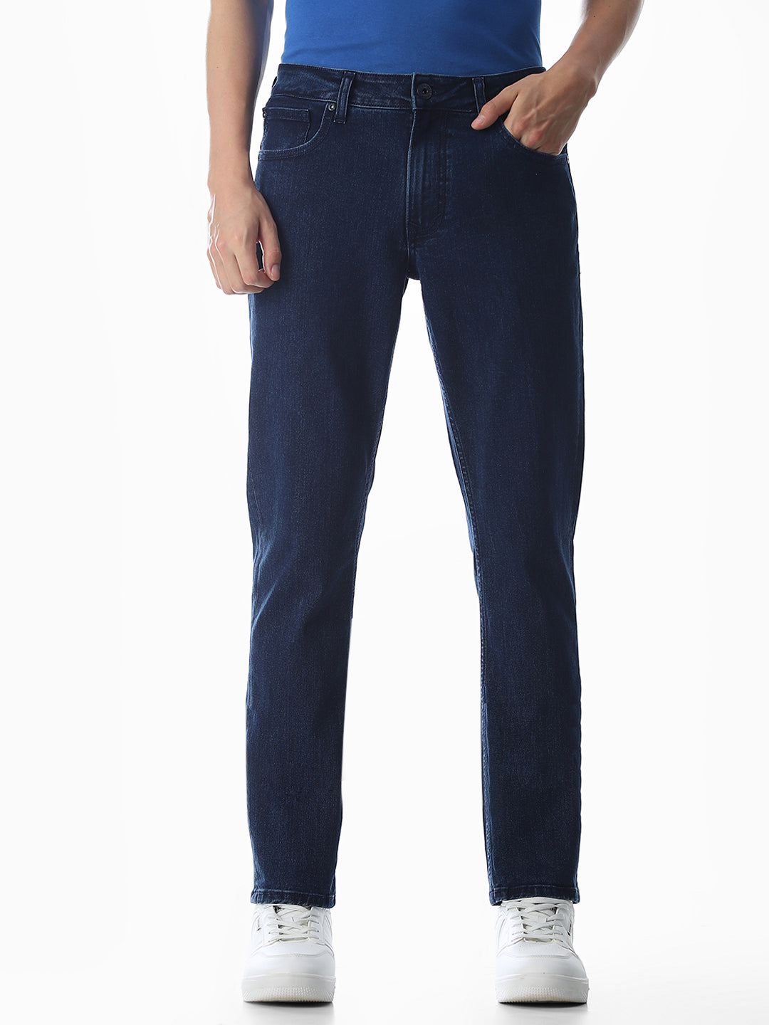 Dark Blue Low Rise Glenn Slim Fit Jeans
