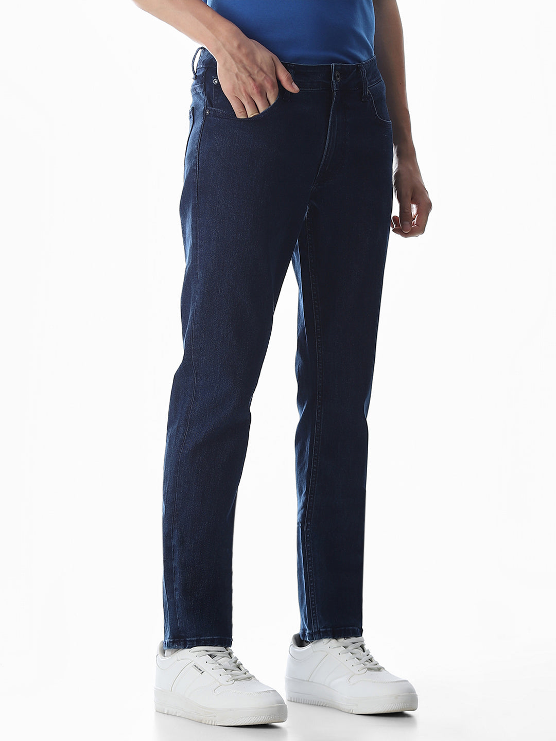 Dark Blue Low Rise Glenn Slim Fit Jeans