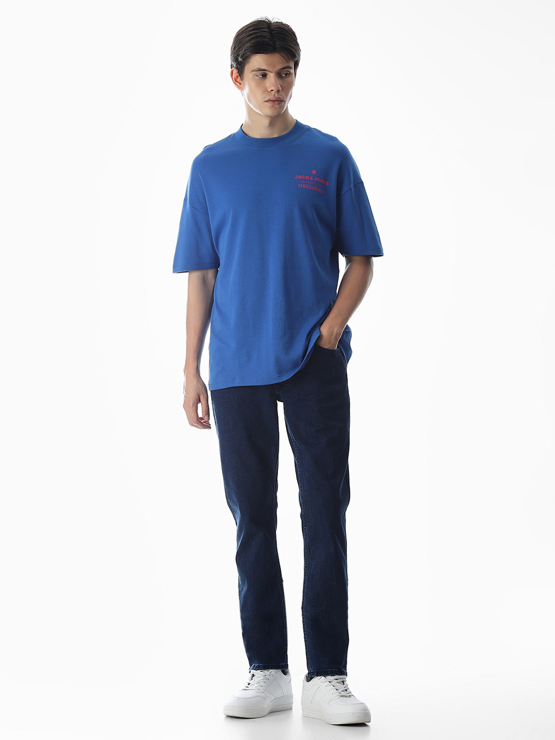 Dark Blue Low Rise Glenn Slim Fit Jeans