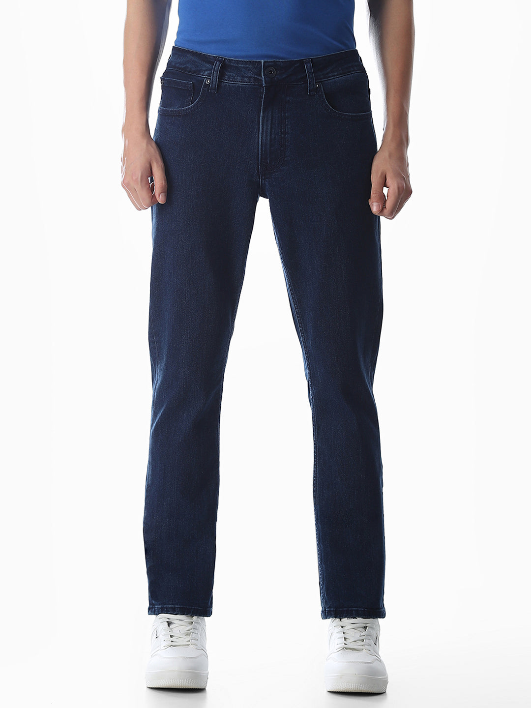 Dark Blue Low Rise Glenn Slim Fit Jeans