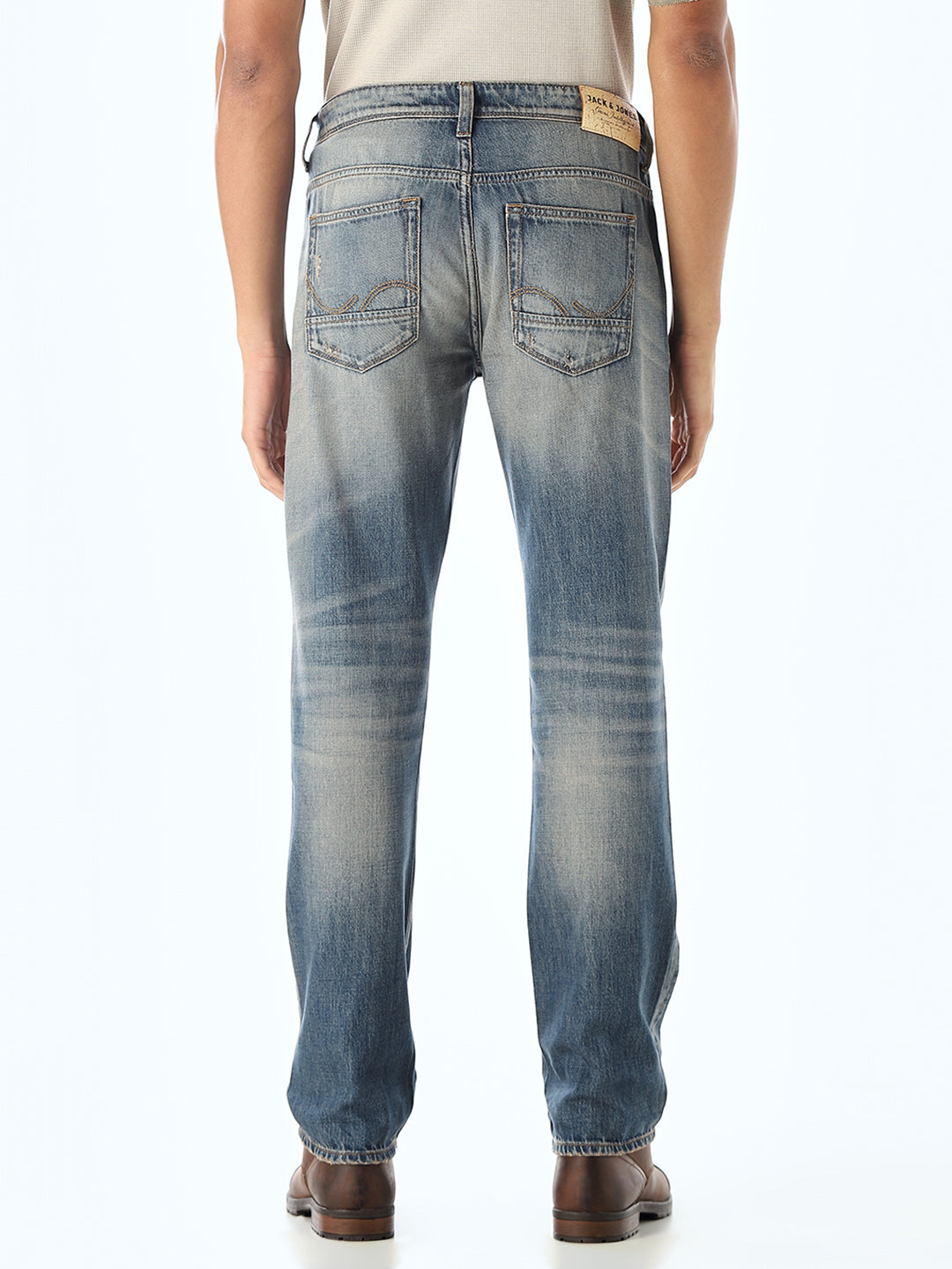 Heavily Distressed Clark Regular Fit Jeans