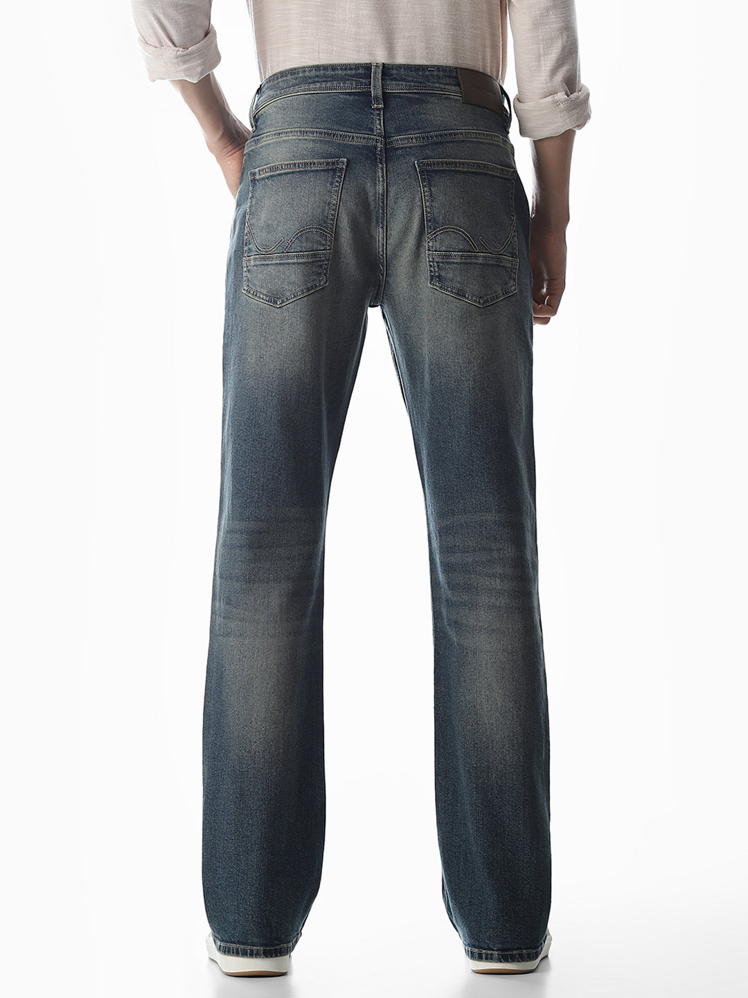 Washed High Rise Cliff Bootcut Jeans