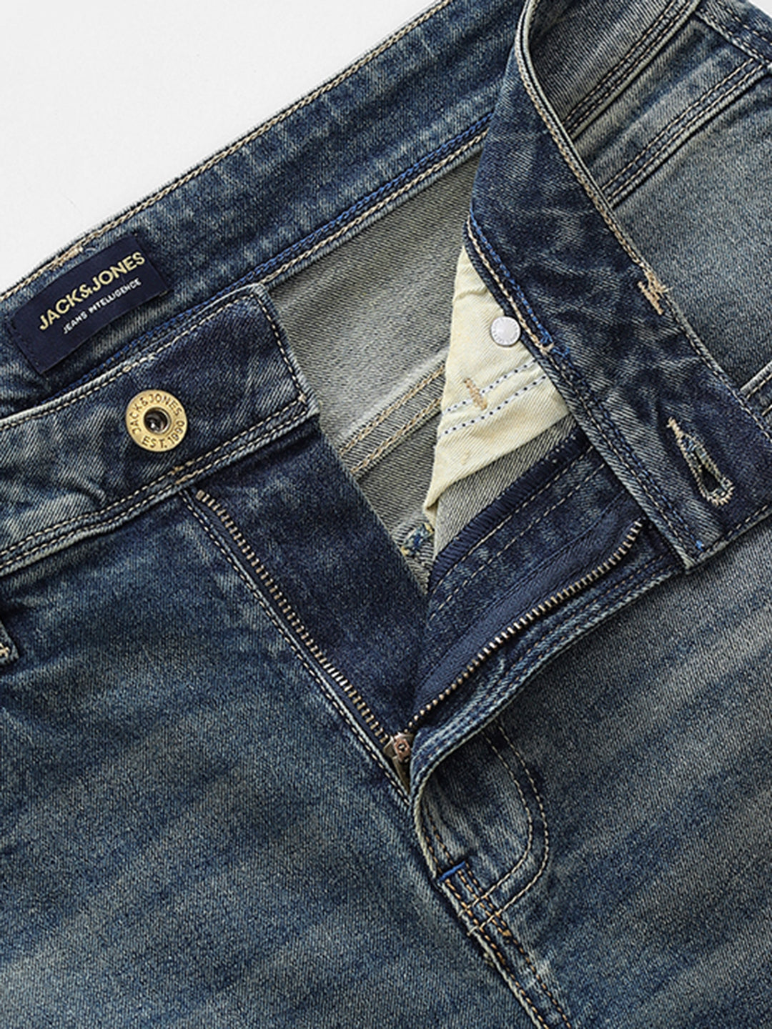 Washed High Rise Cliff Bootcut Jeans