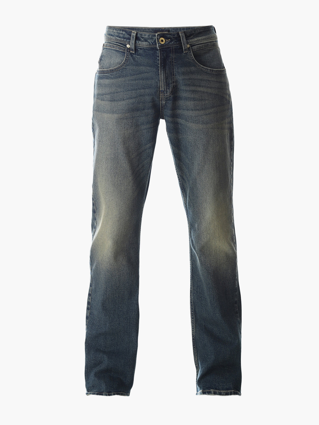 Washed High Rise Cliff Bootcut Jeans