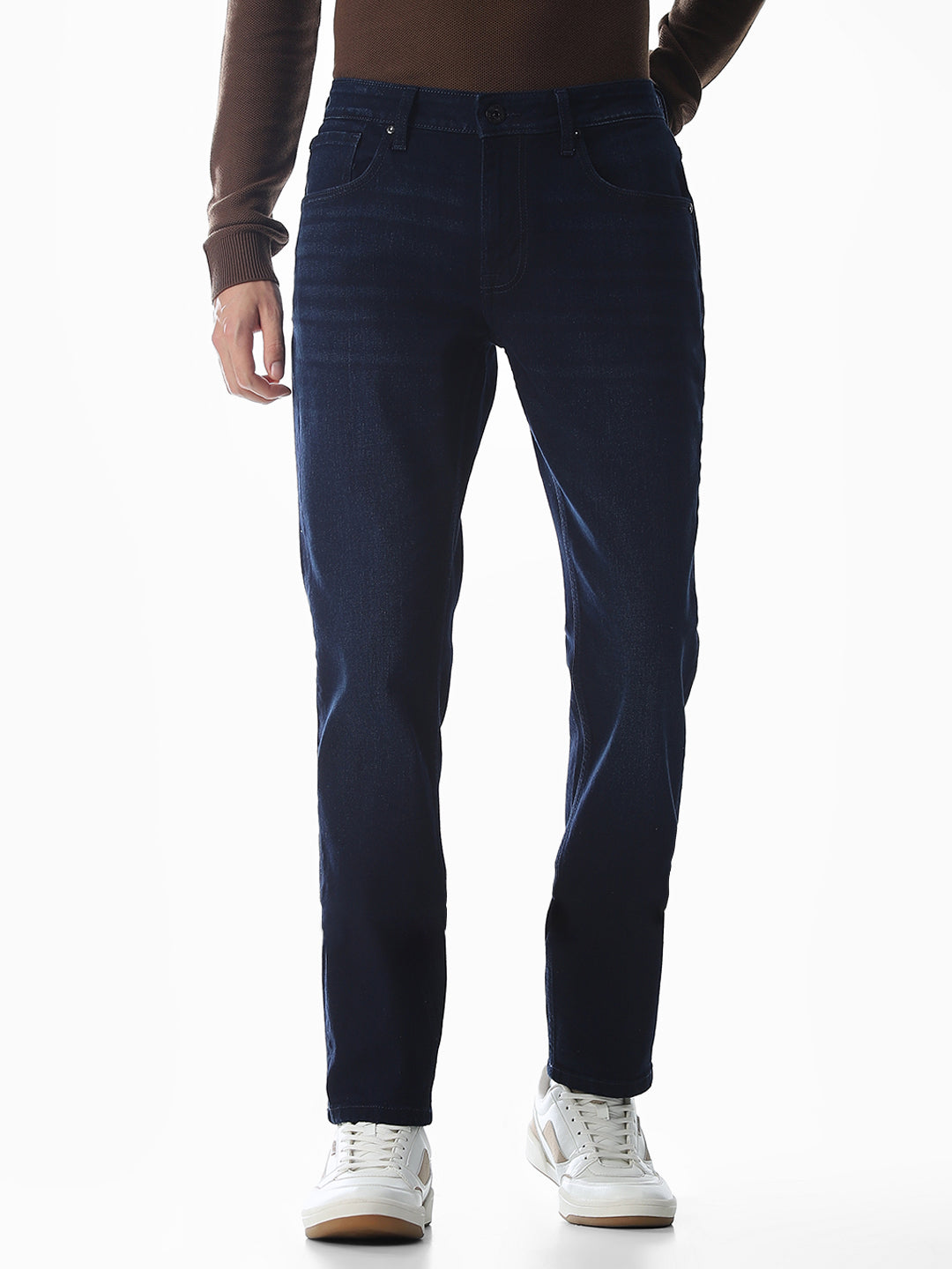 Dark Blue Low Rise Tim Slim Fit Jeans