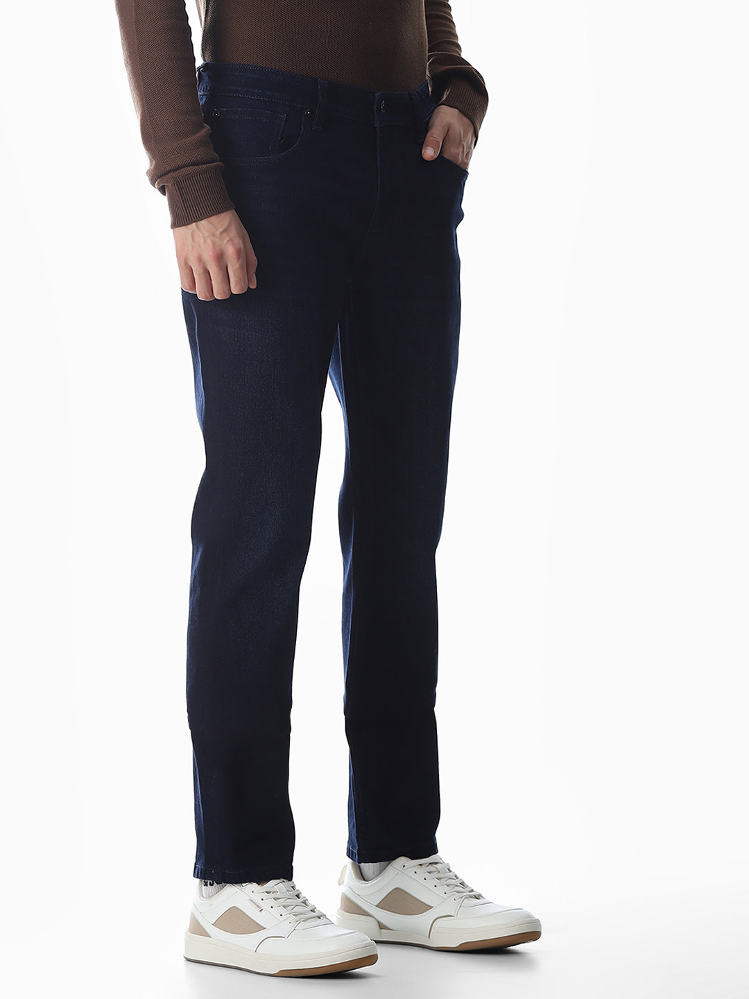 Dark Blue Low Rise Tim Slim Fit Jeans