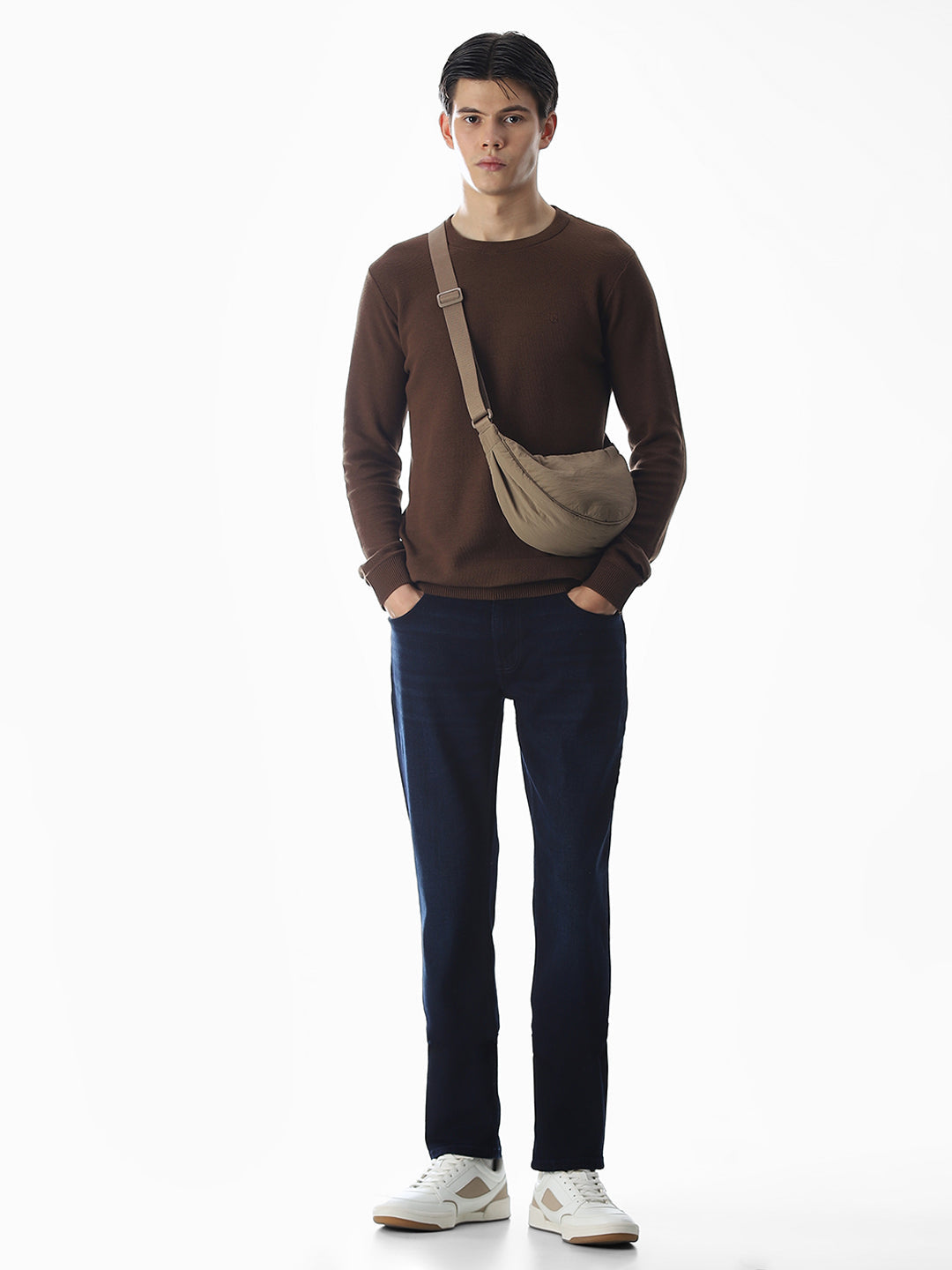 Dark Blue Low Rise Tim Slim Fit Jeans