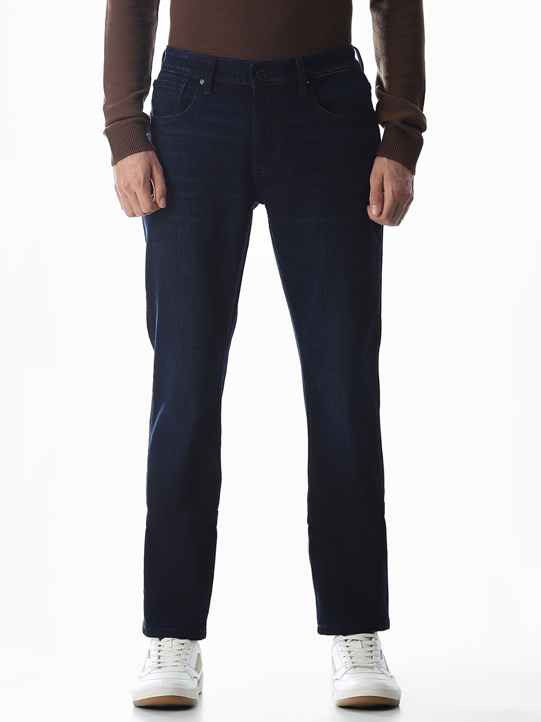 Dark Blue Low Rise Tim Slim Fit Jeans