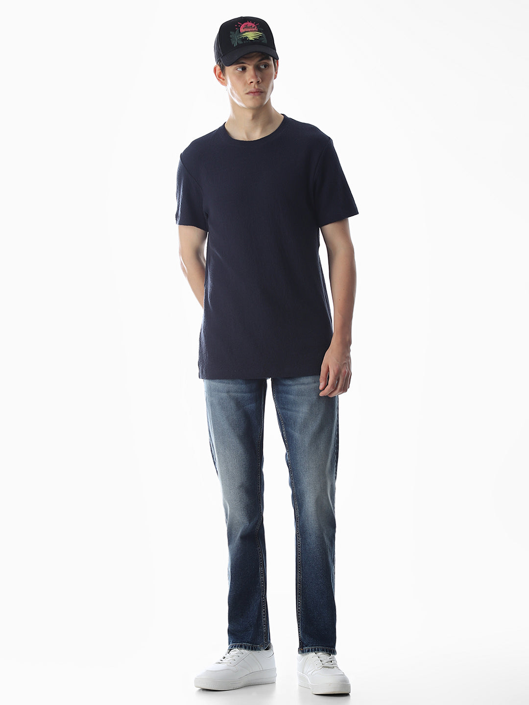 Blue Low Rise Ben Skinny Fit Jeans