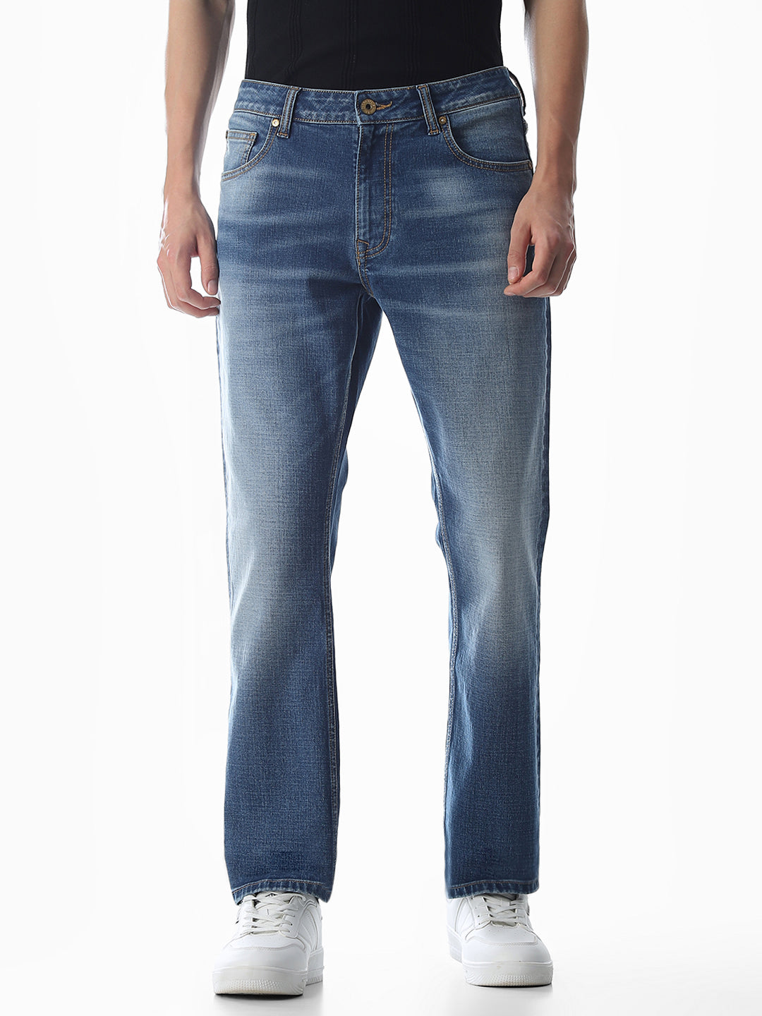 Blue Washed Clark Regular Fit Jeans