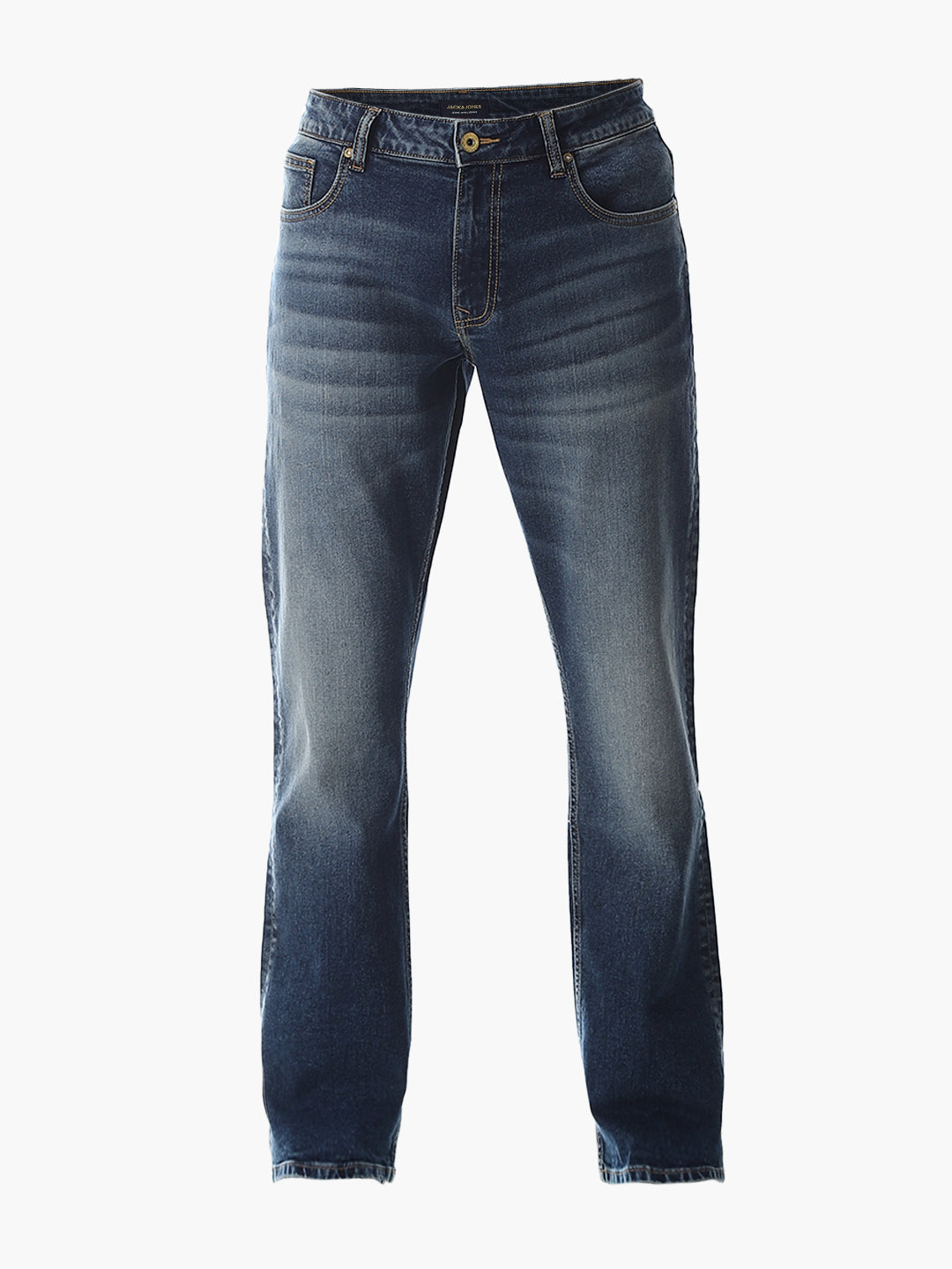 Blue Low Rise Clark Regular Fit Jeans