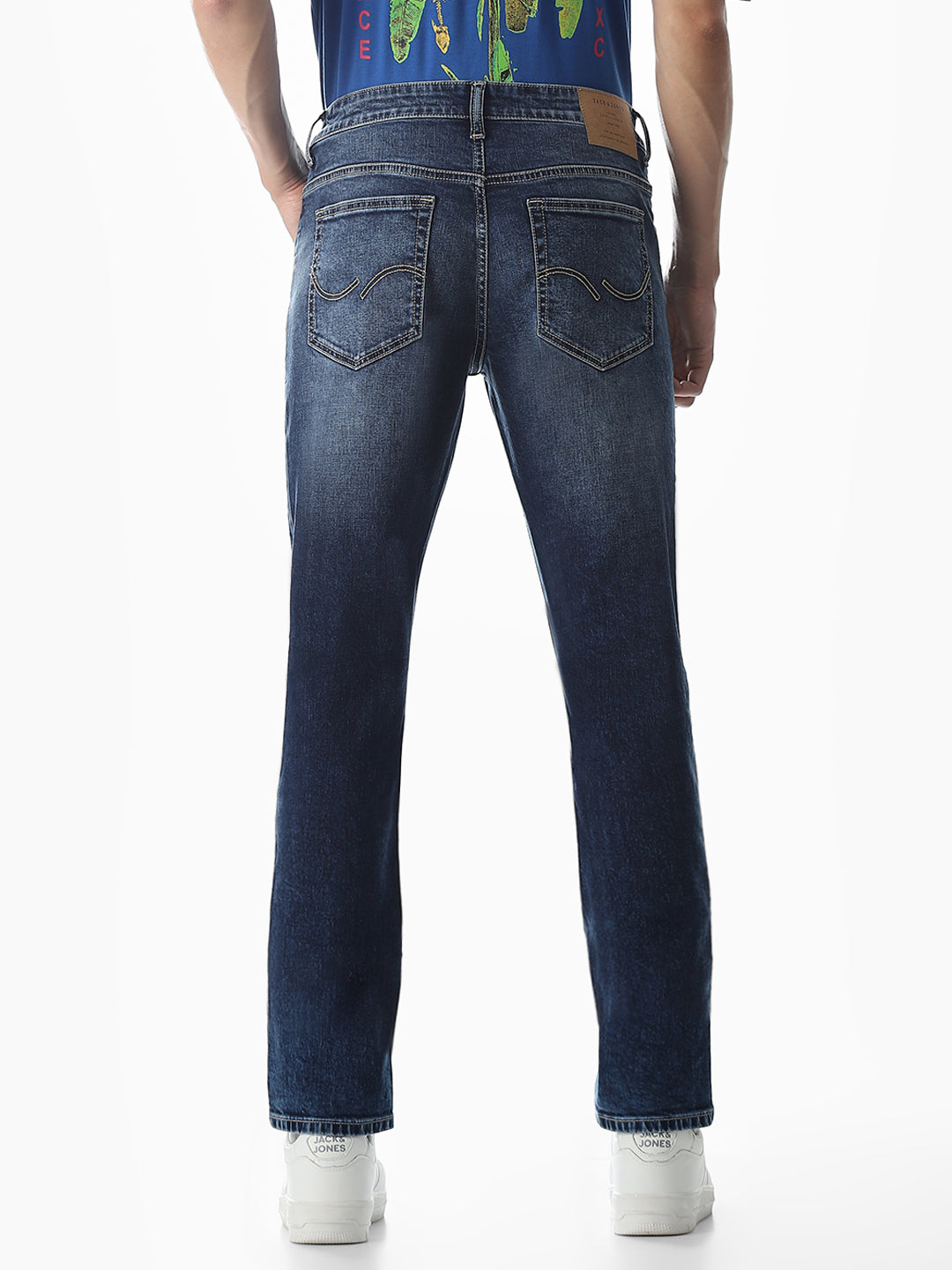Dark Blue Low Rise Glenn Slim Fit Jeans