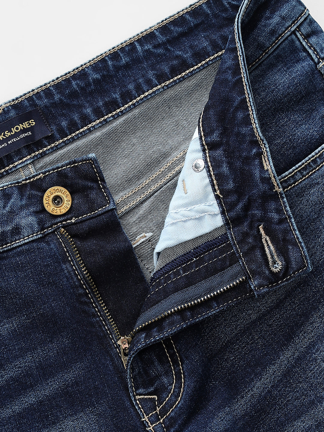 Dark Blue Low Rise Glenn Slim Fit Jeans