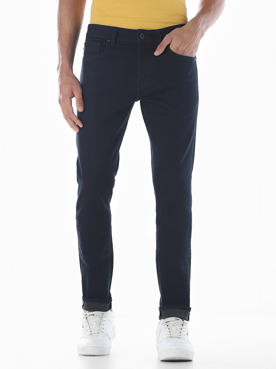 Dark Blue Selvedge Slim Fit Jeans
