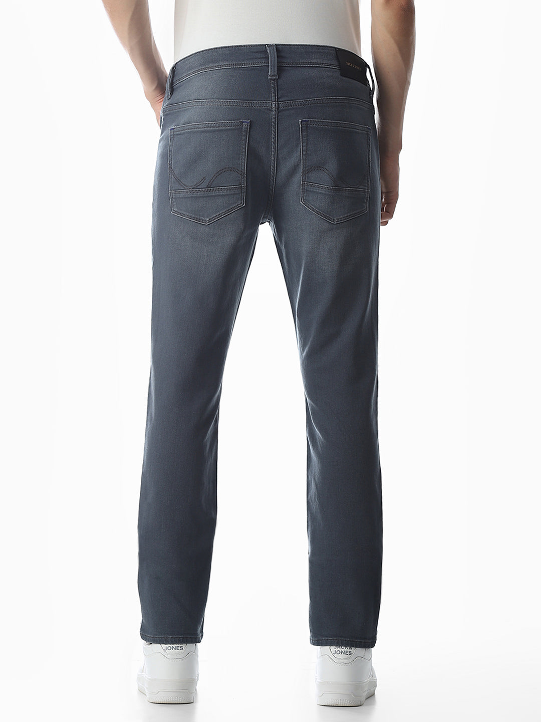 Grey Low Rise Knitted Ben Skinny Jeans