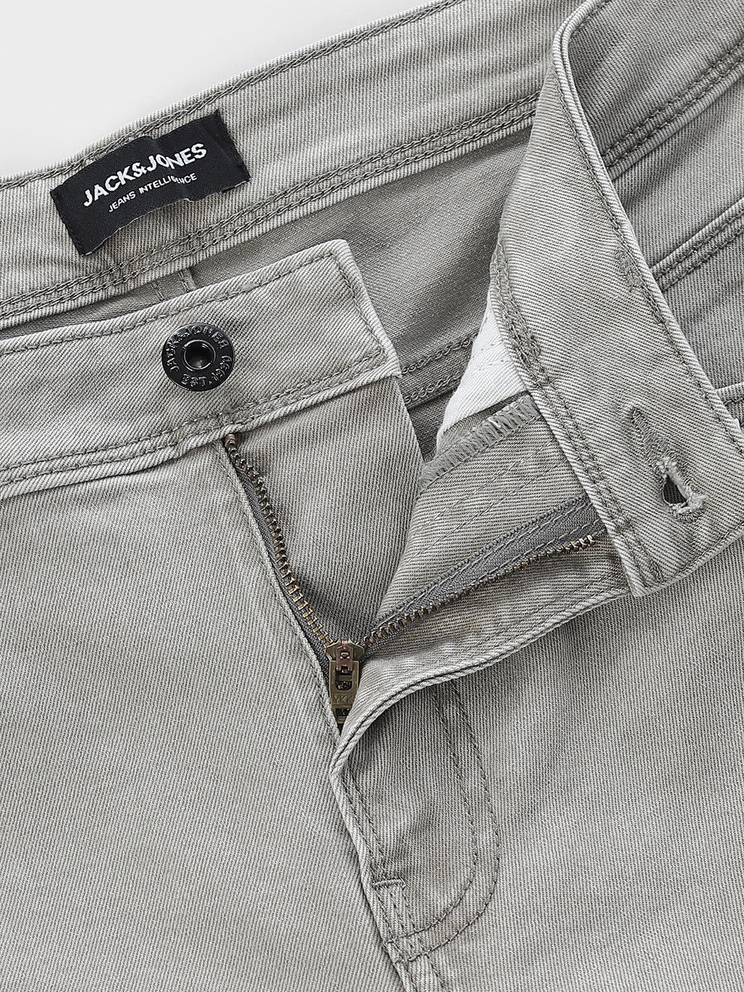 Light Grey Clark Regular Fit Jeans