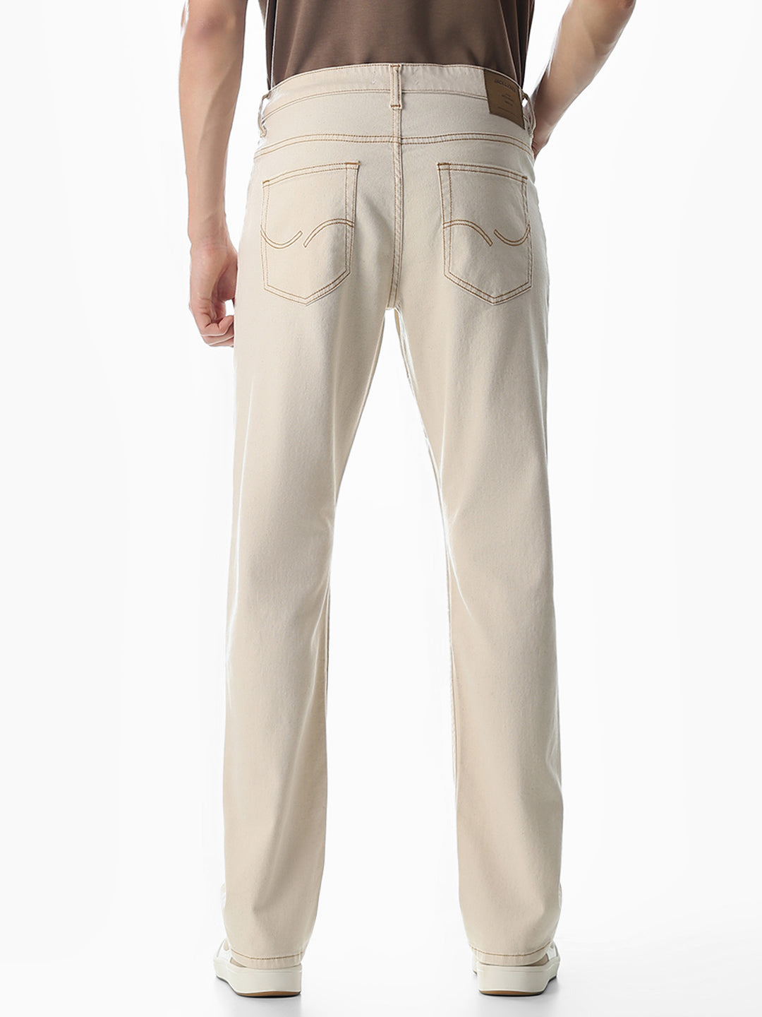 Beige Clark Regular Fit Jeans