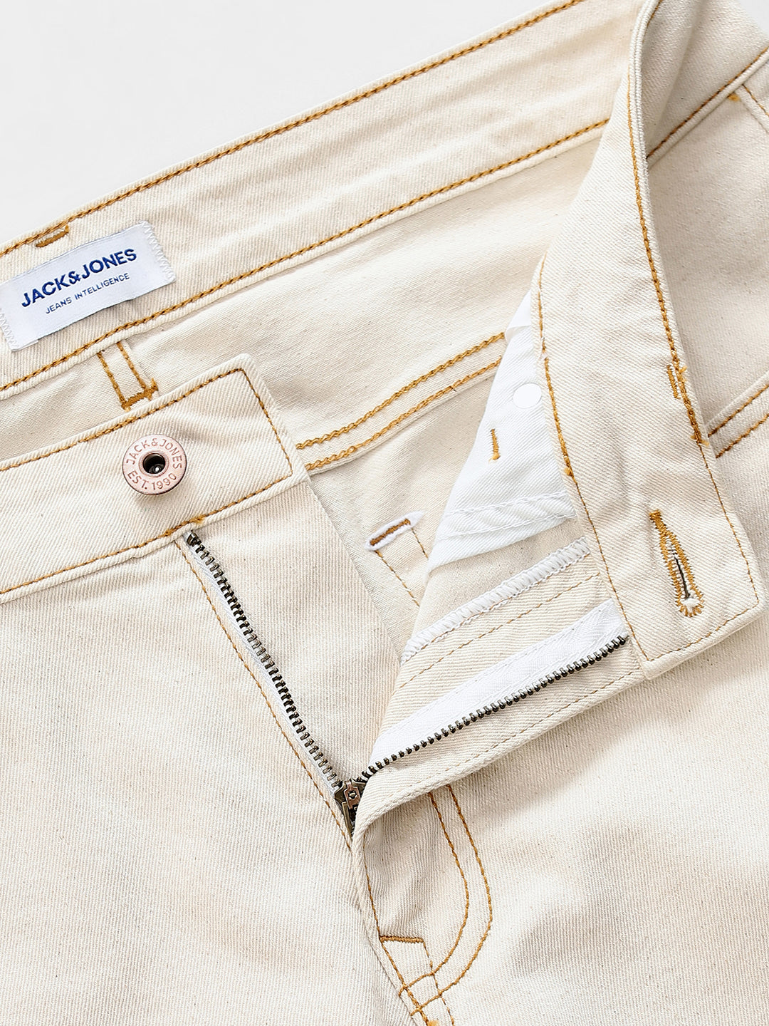 Beige Clark Regular Fit Jeans