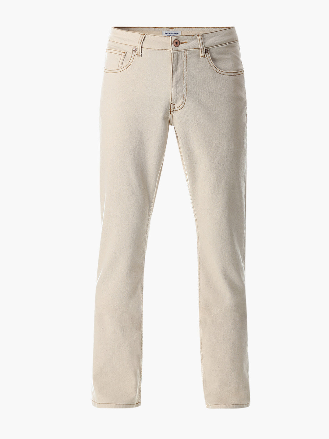 Beige Clark Regular Fit Jeans