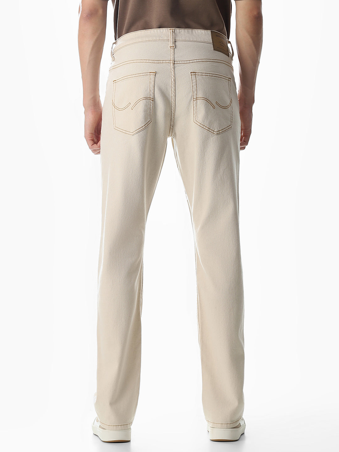 Beige Clark Regular Fit Jeans
