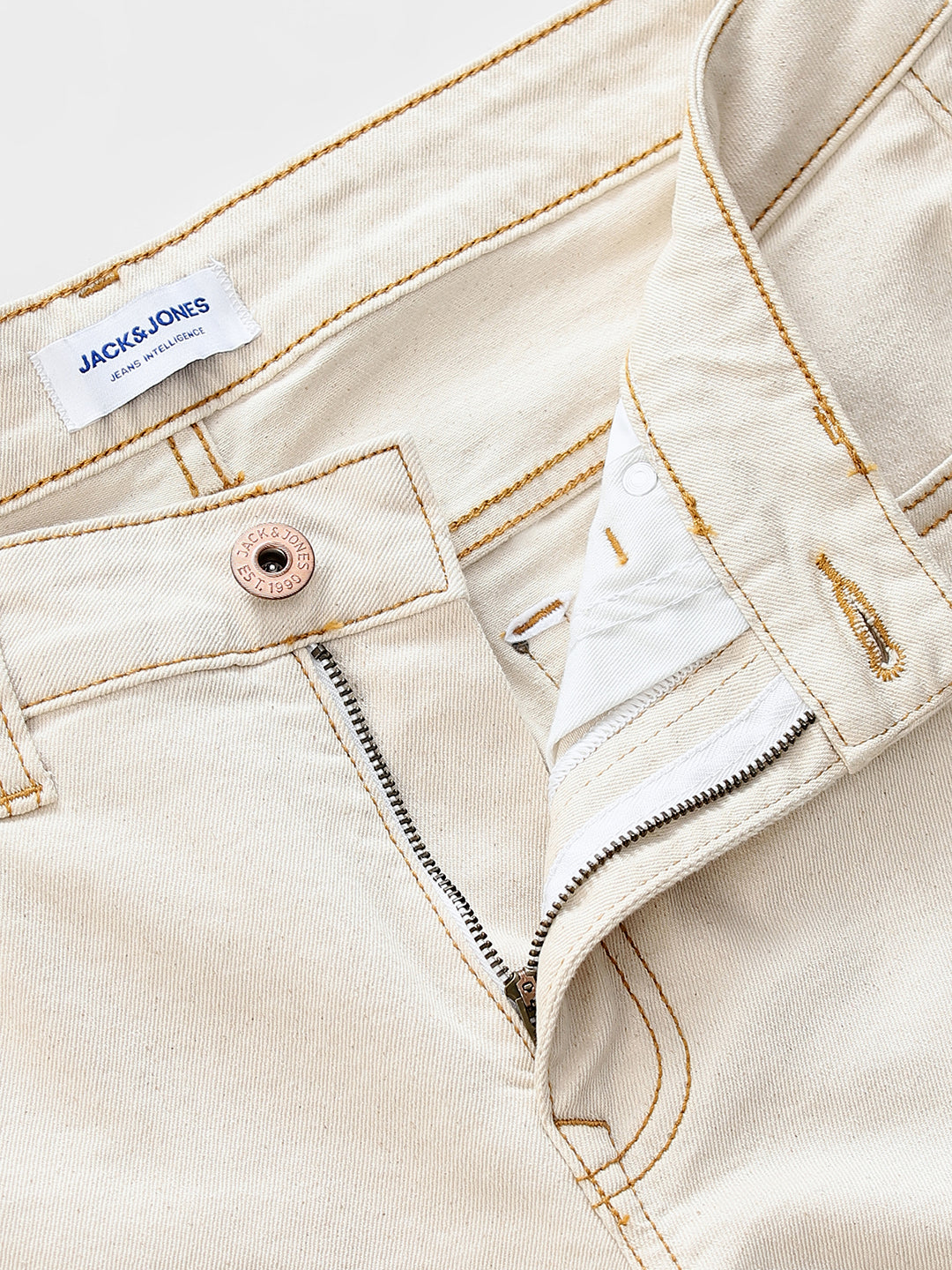 Beige Glenn Slim Fit Jeans