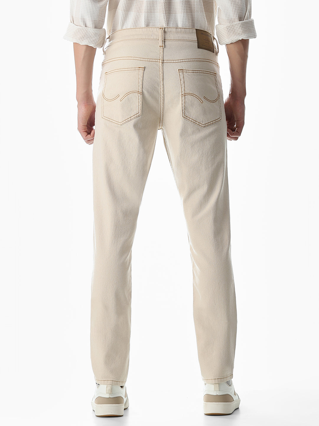 Beige Glenn Slim Fit Jeans