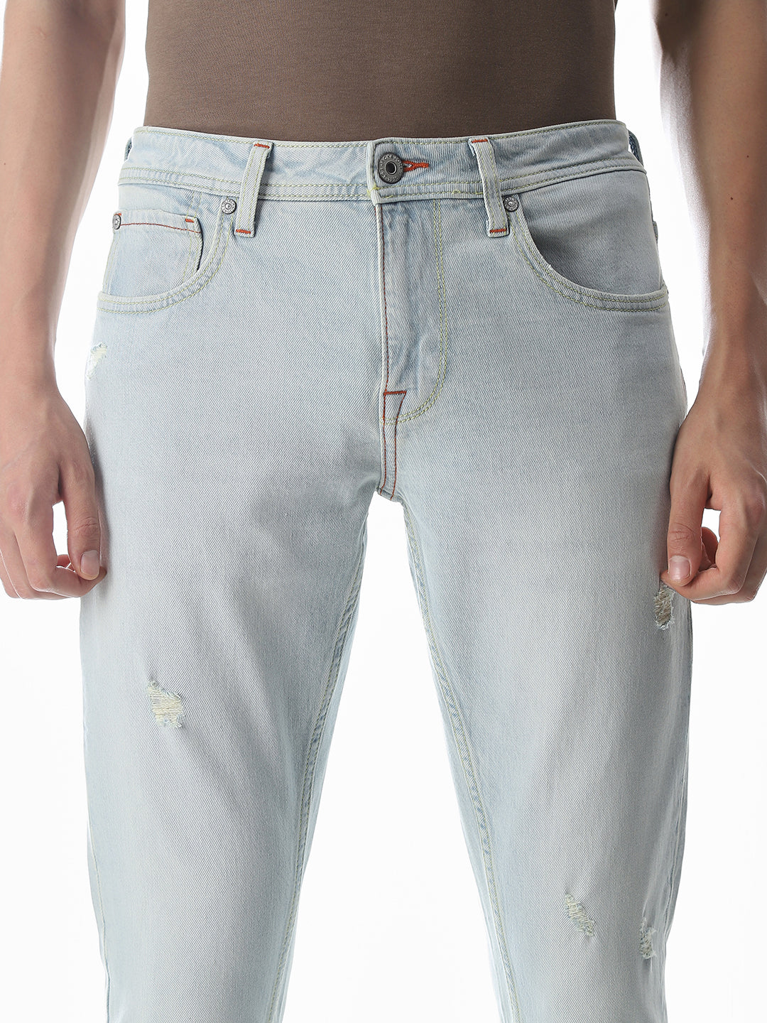 Light Blue Low Rise Glenn Slim Fit Jeans