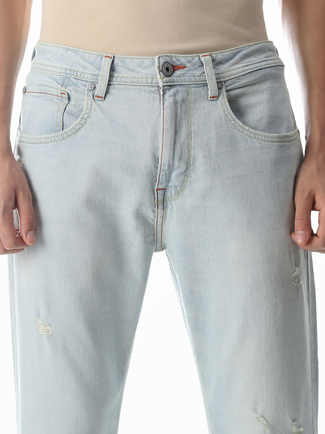 Light Blue High Rise Cliff Bootcut Jeans