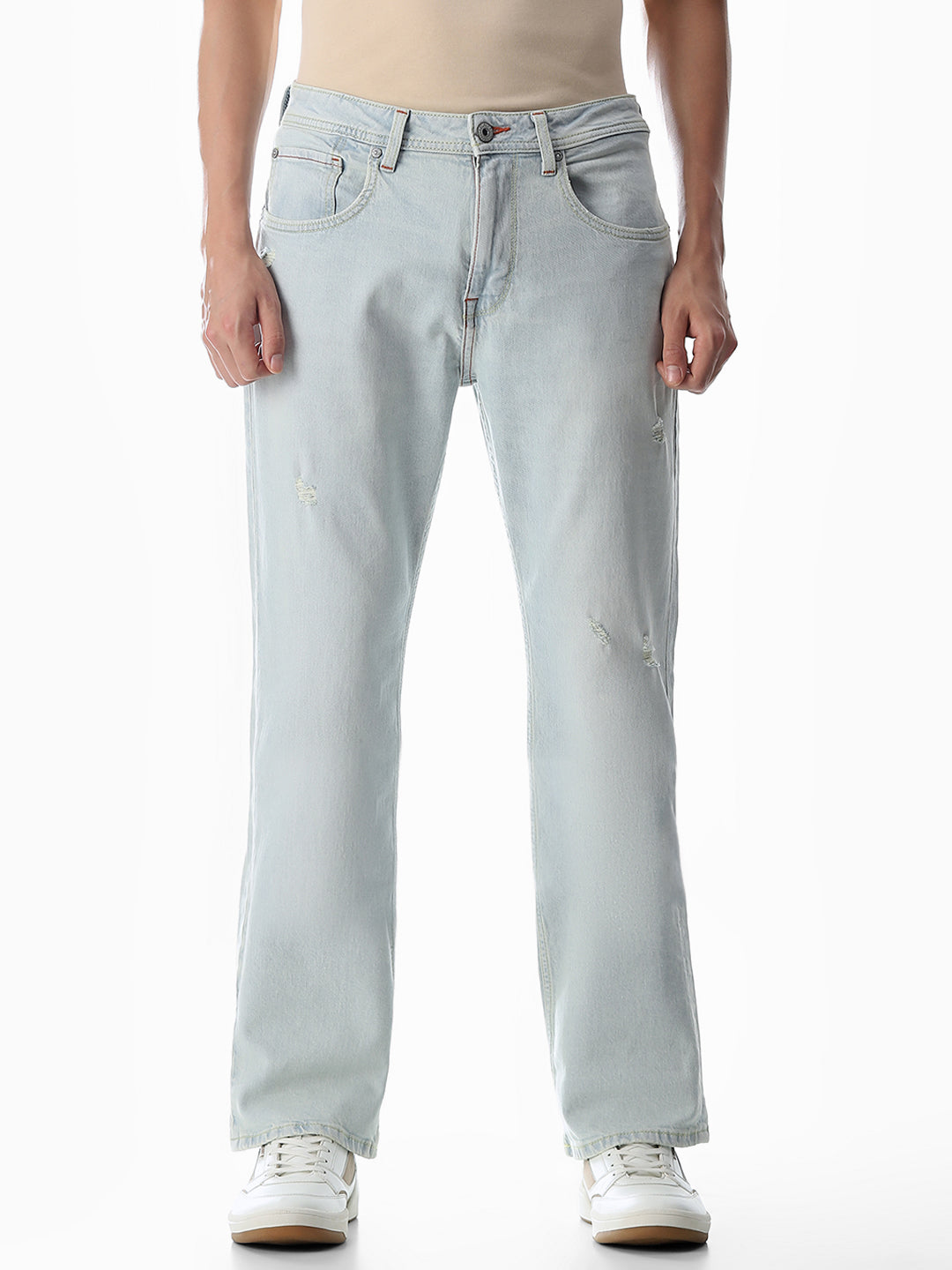 Light Blue High Rise Cliff Bootcut Jeans