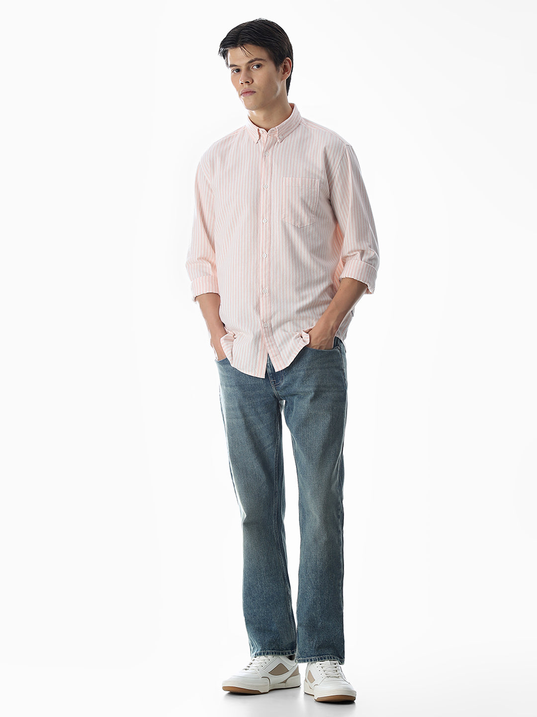 Blue Washed Clark Regular Fit Jeans