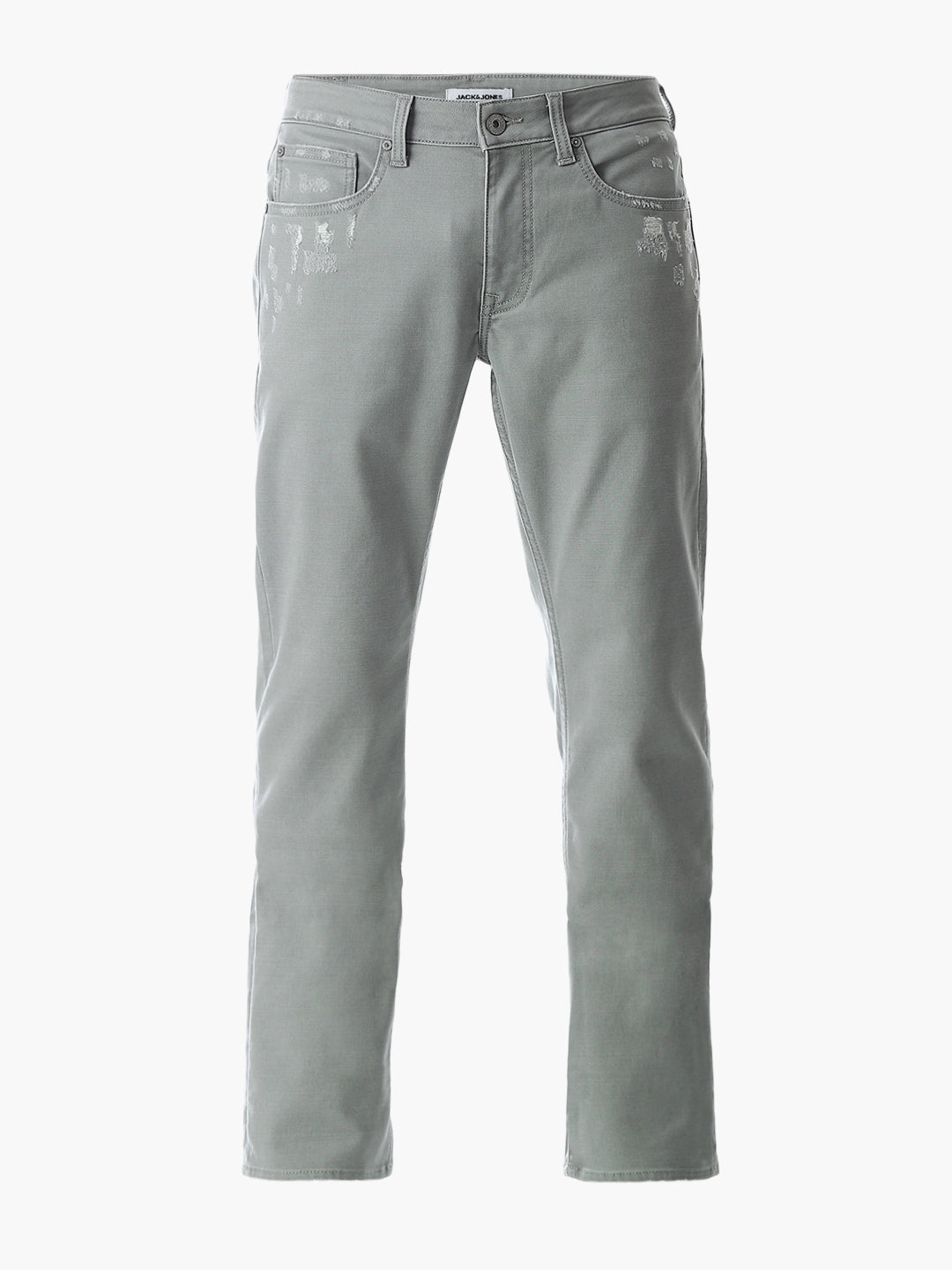 Green Distressed Clark Regular Fit Jeans