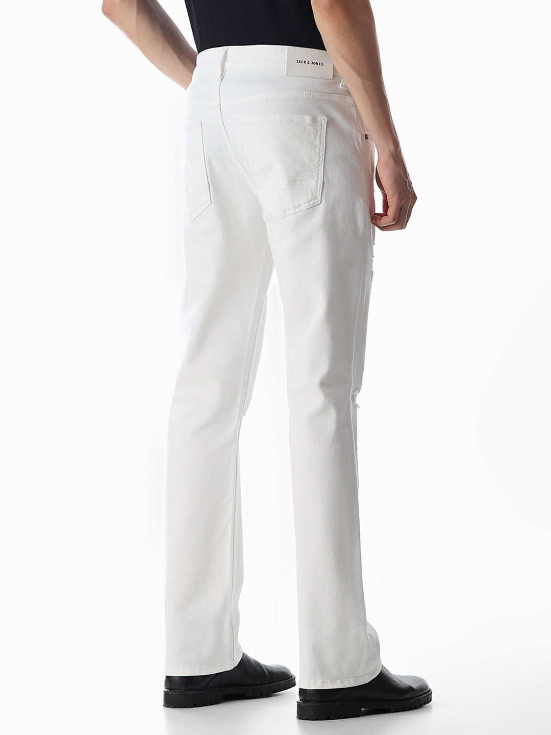 Heavily Distressed Clark Regular Fit Jeans