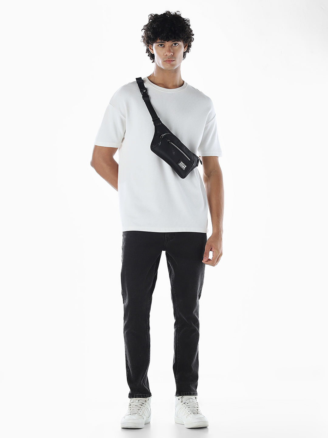 High Rise Cropped Brak Slim Fit Jeans