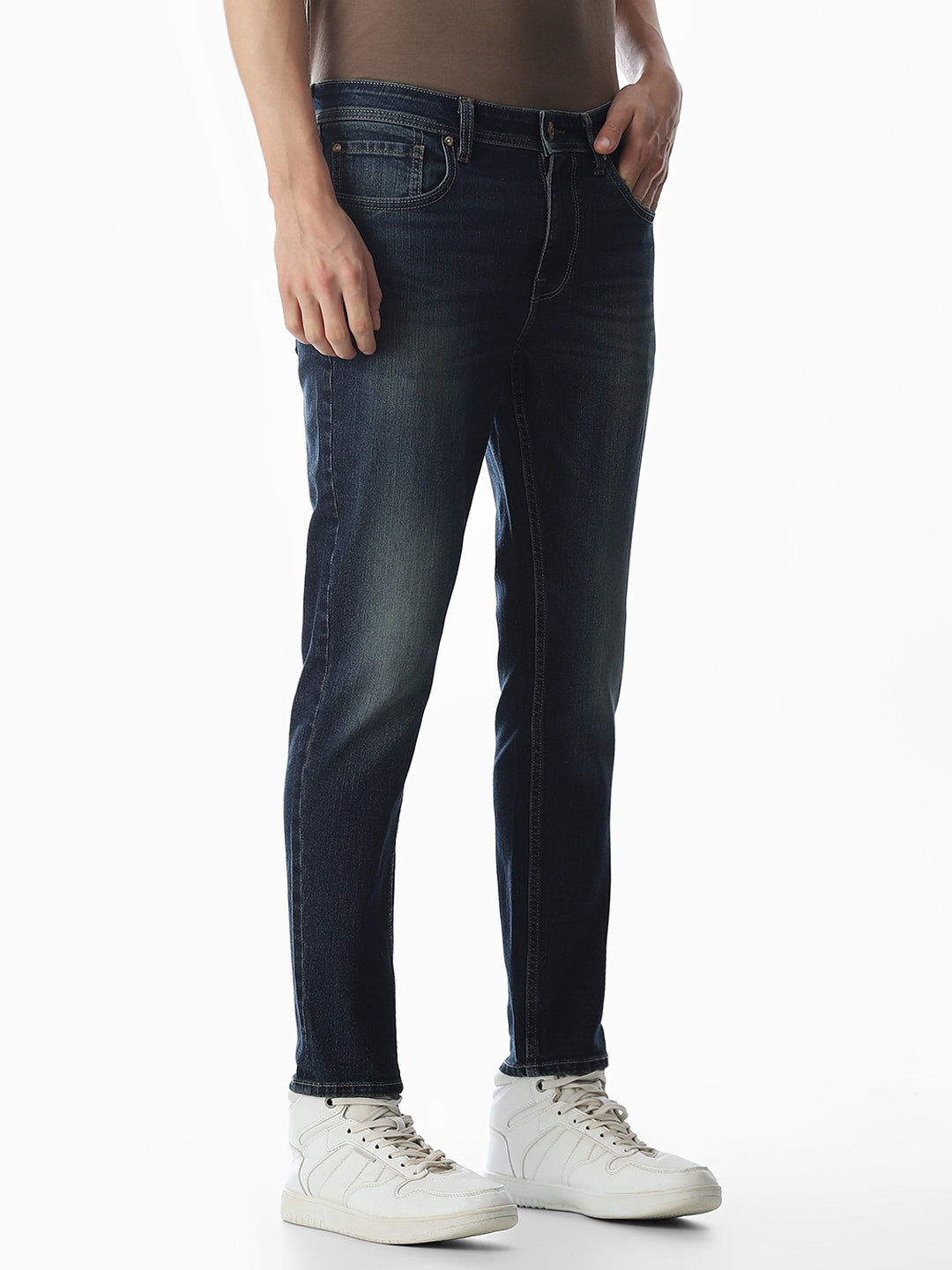 Light Wash Brak Slim Fit Jeans