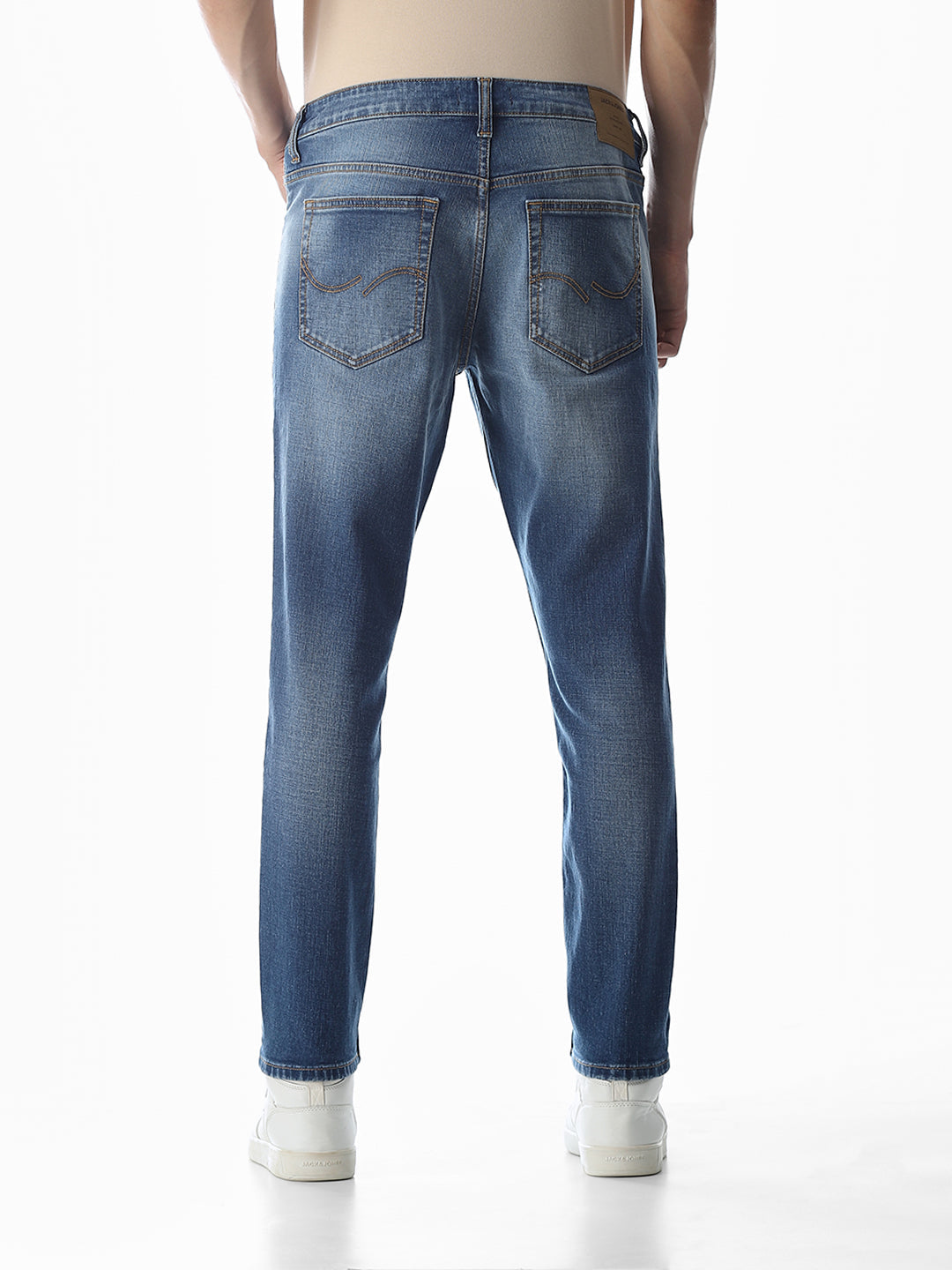Blue Washed Brak Slim Fit Jeans
