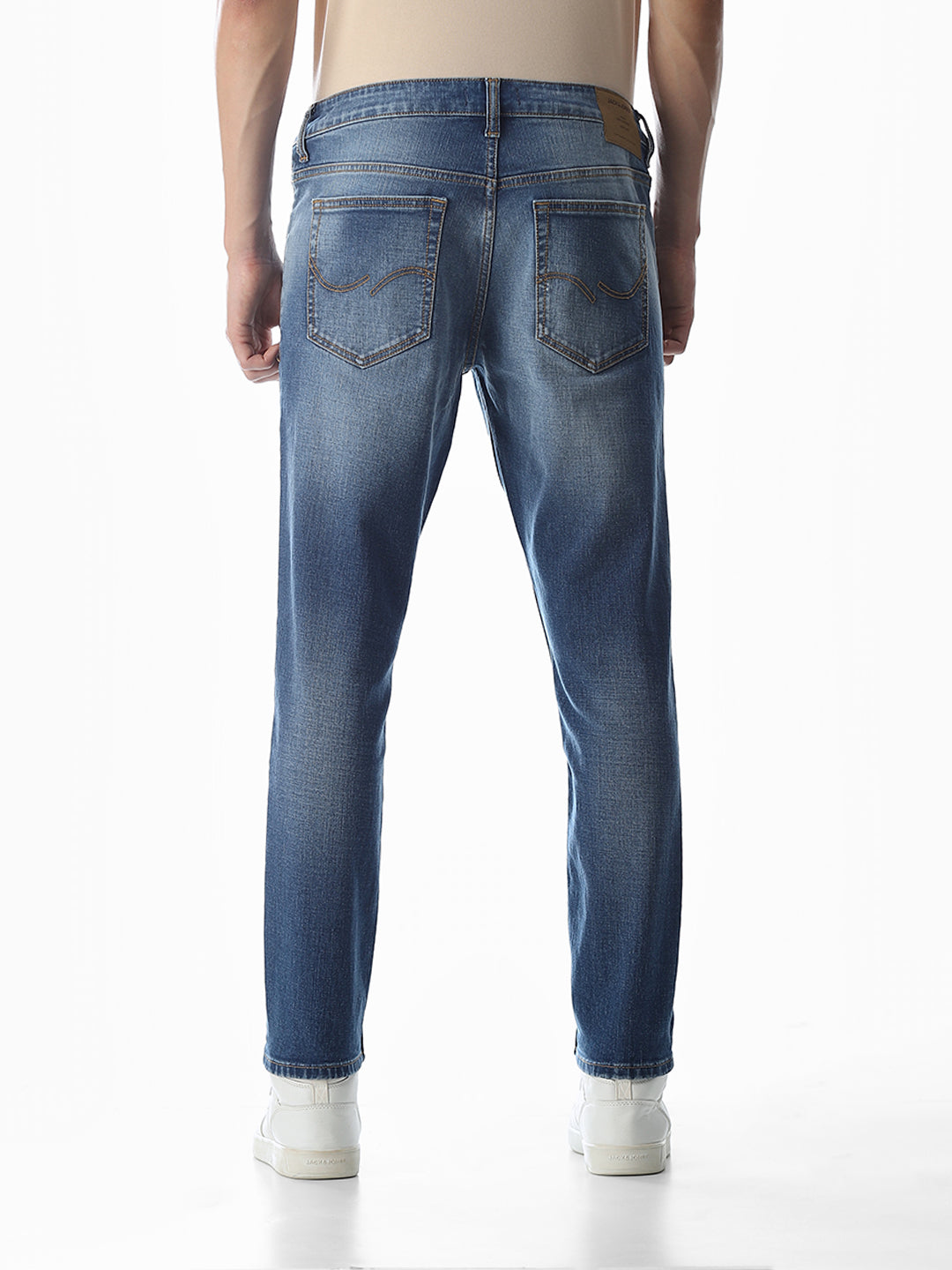 Blue Washed Brak Slim Fit Jeans