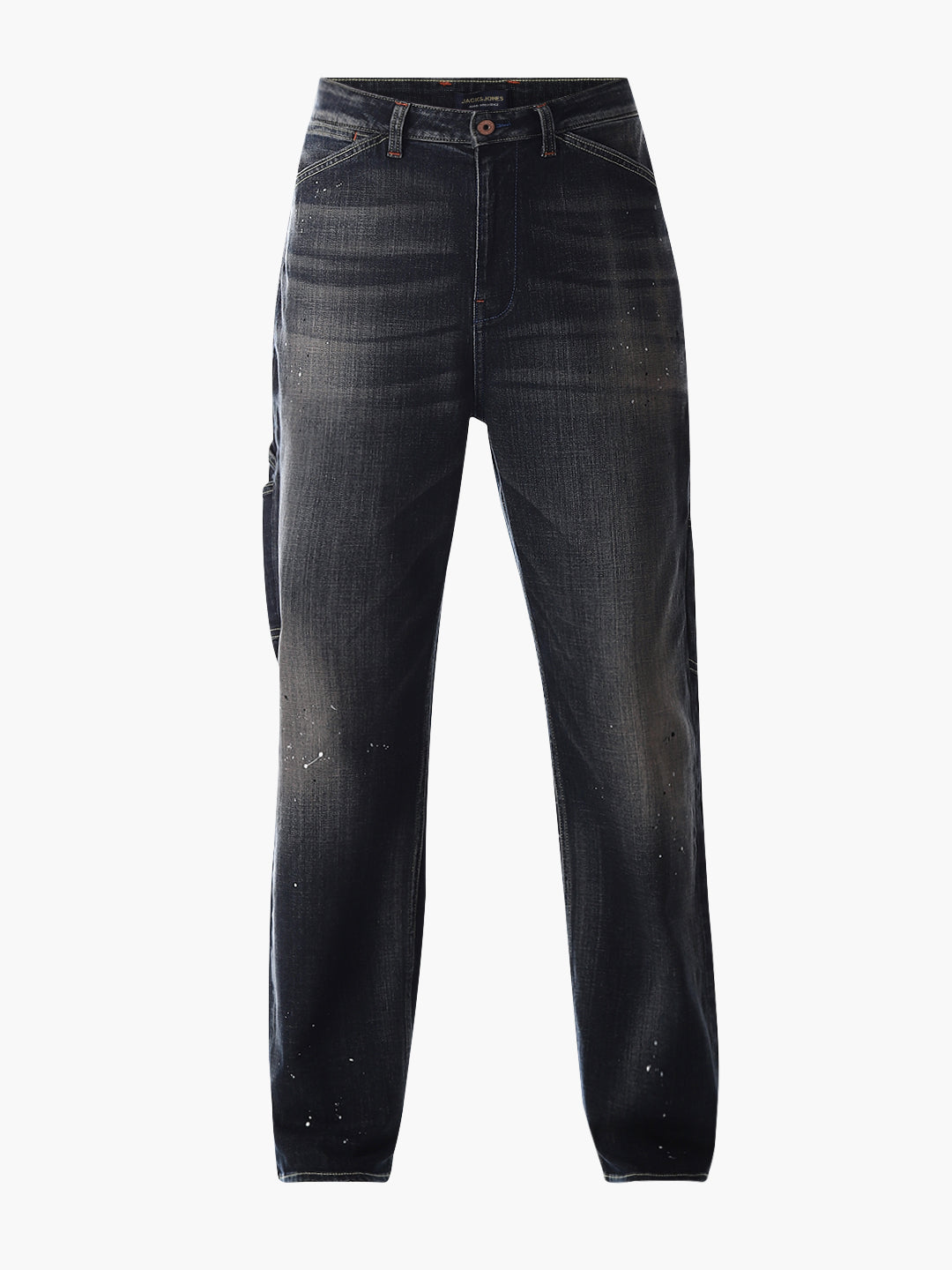 Dark Blue High Rise Dario Loose Fit Jeans