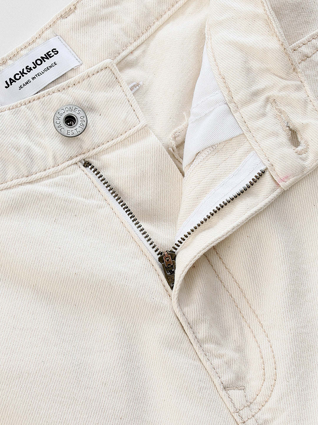 Ecru High Rise Dario loose Fit Jeans