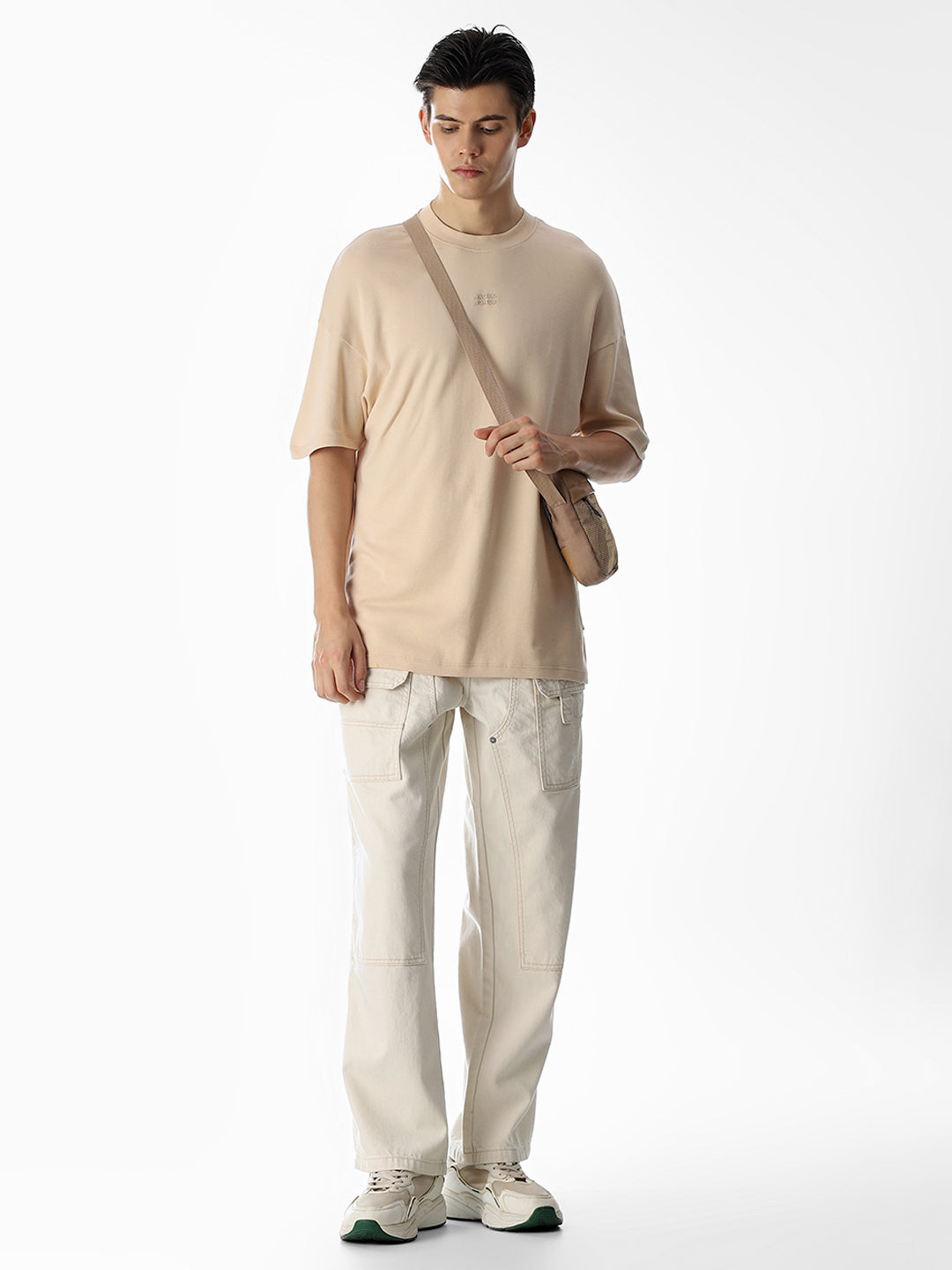 Ecru High Rise Dario loose Fit Jeans