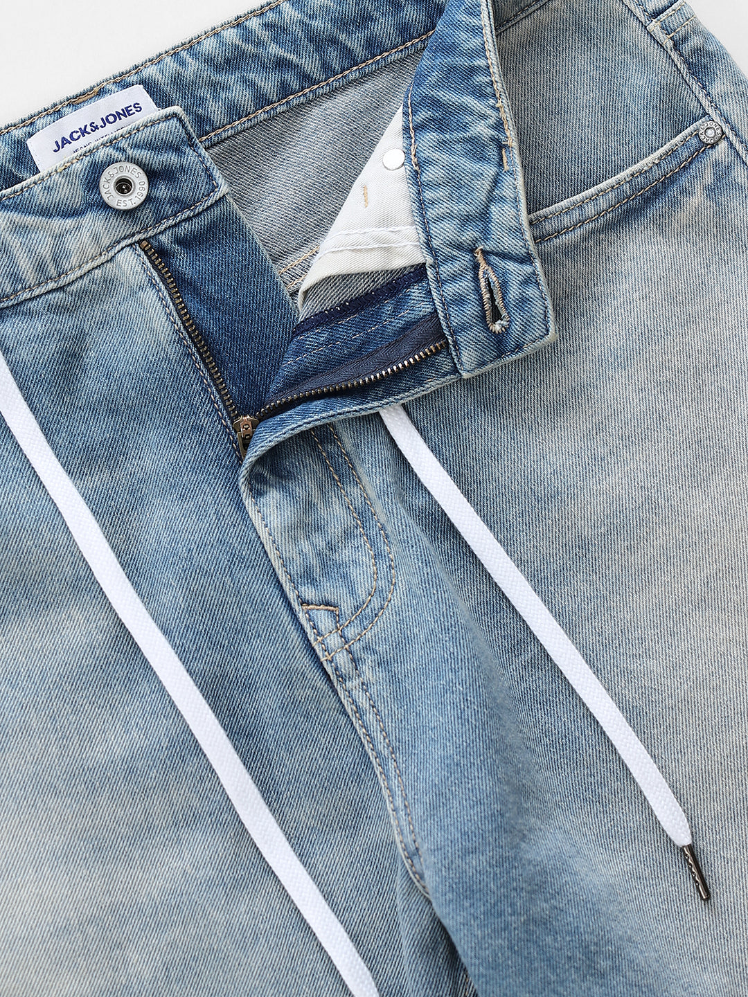 Drawstring Detail Dario Loose Fit Jeans