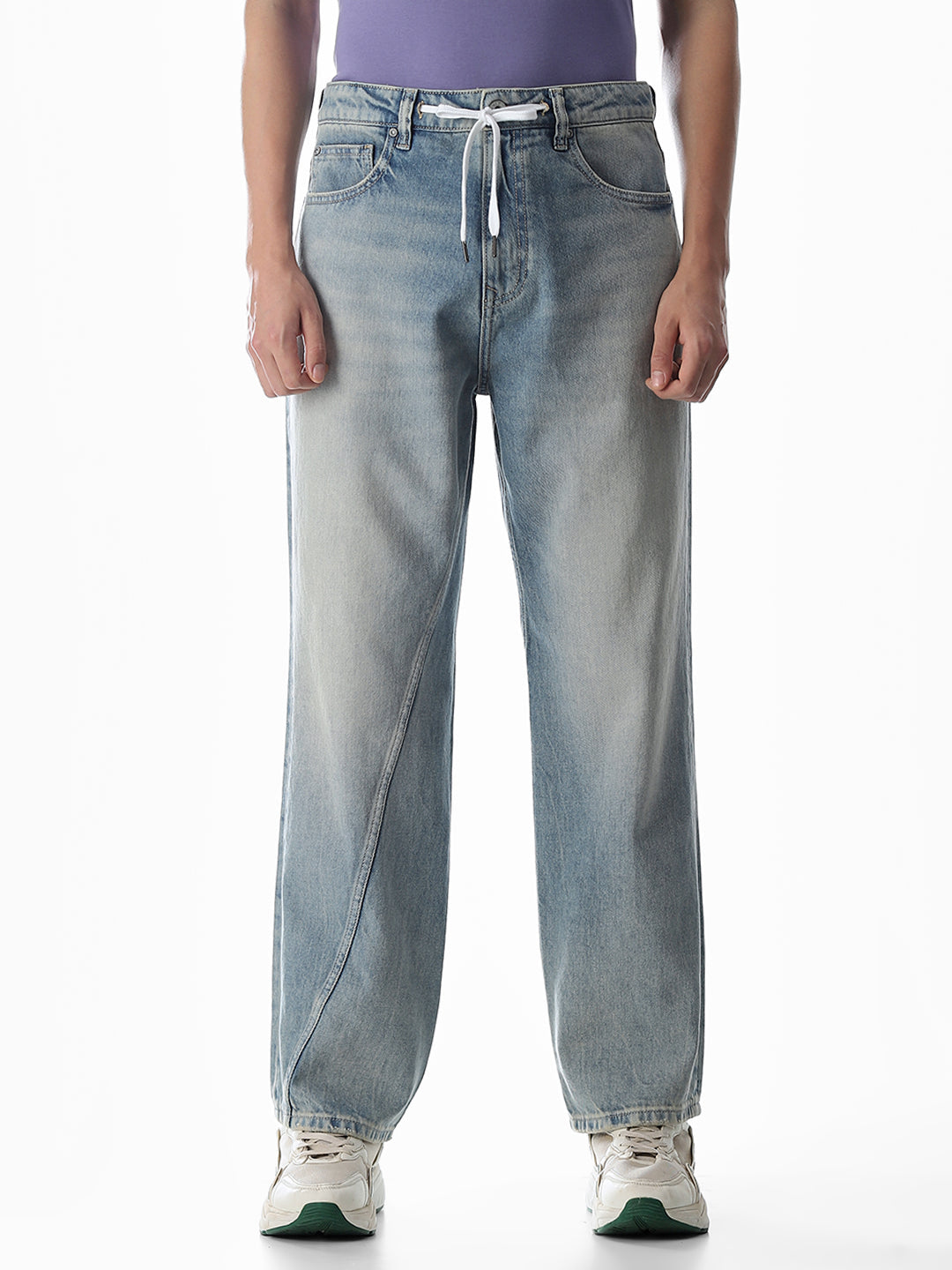 Drawstring Detail Dario Loose Fit Jeans